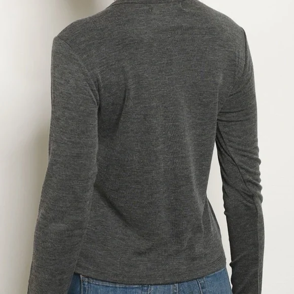 Charcoal Grey Long Sleeve Top - Picture 3 of 3